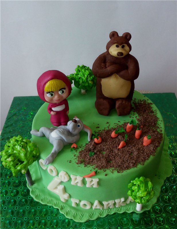 Bánh dựa trên phim hoạt hình Masha and the Bear