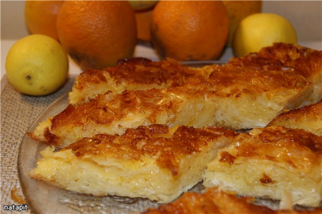 Orange Pie (Portocalopita)