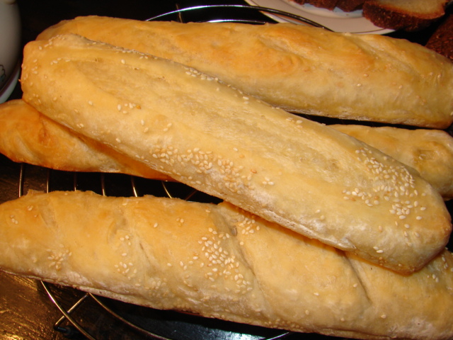 Fransk baguette med surdeig (ekte)