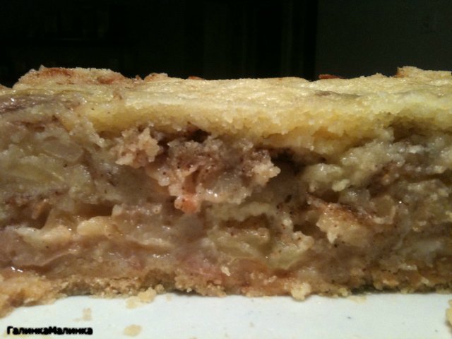 Dry apple pie