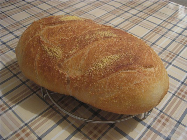 Cuban bread (in the oven)