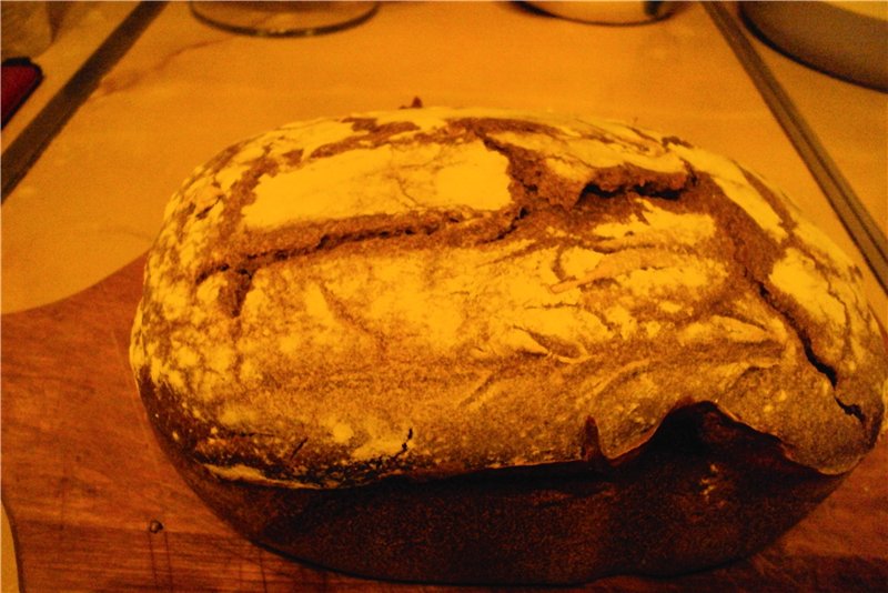 Rye sourdough according to the Sarychev method