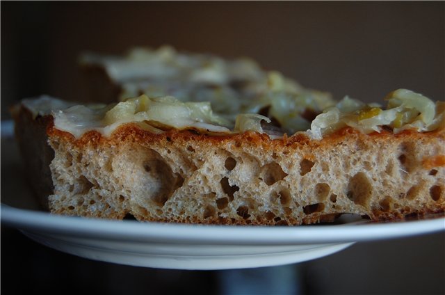 Focaccia potet med løk