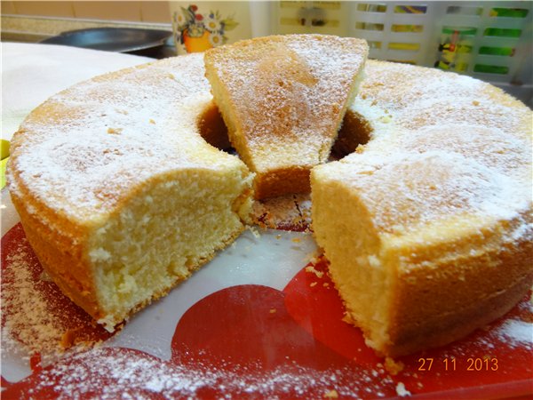 Smørkake i henhold til GOST (uten brus og bakepulver)