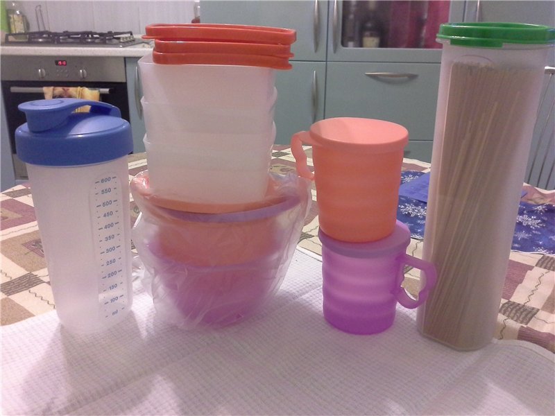 Plastmasas trauki Tupperware - atsauksmes