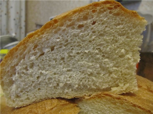 Cuban bread (in the oven)