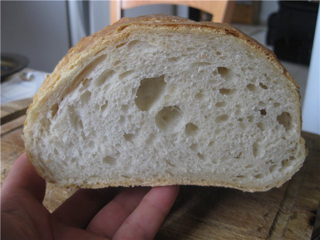 Cuban bread (in the oven)