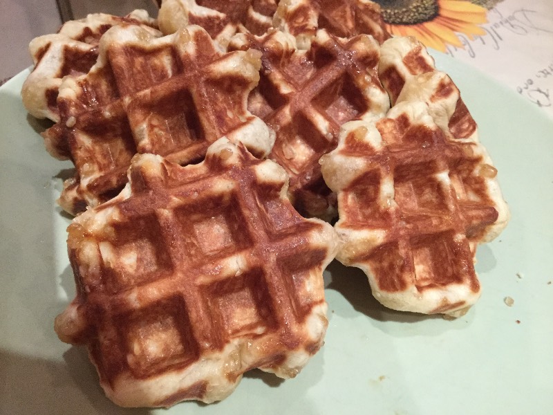 Liege waffles in a waffle iron GF-020 Waffle Pro