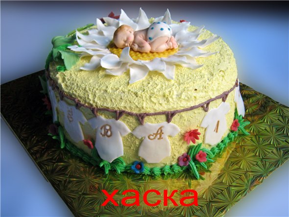 Children's cakes (with mastic children from moldov)