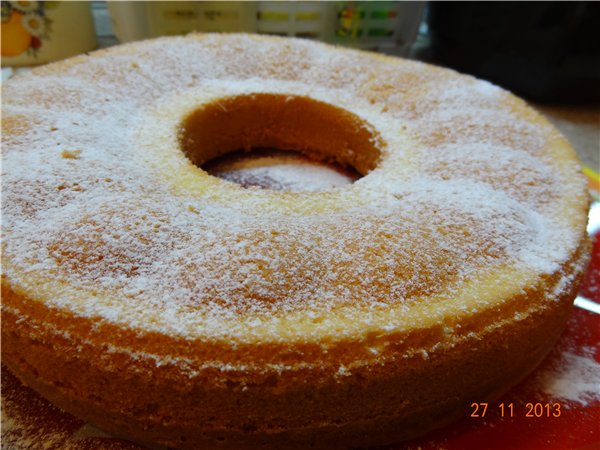 Smørkake i henhold til GOST (uten brus og bakepulver)