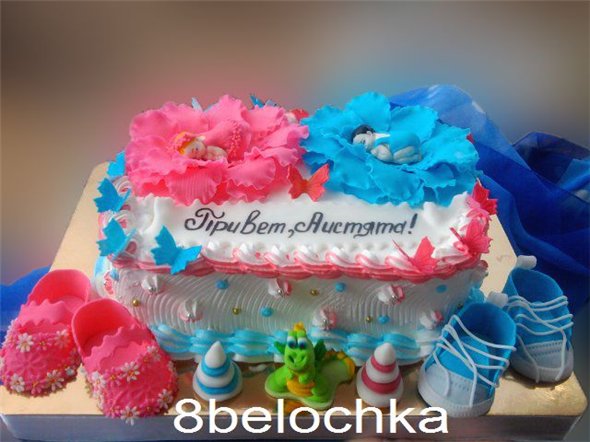 Children's cakes (with mastic children from moldov)