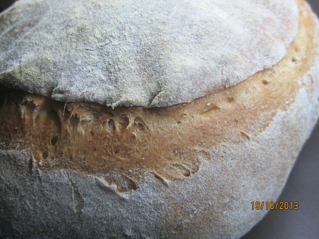 Landlig stilbrød / Pain de campagne (ovn)