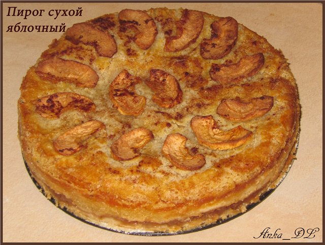 Dry apple pie