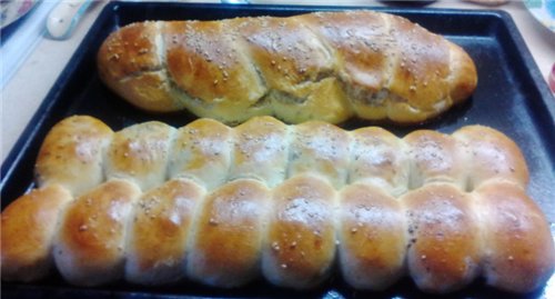 Hviterussisk challah med potetbuljong i ovnen