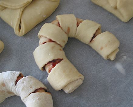 Bagels un spilventiņi ar ievārījumu