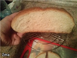 Cuban bread (in the oven)