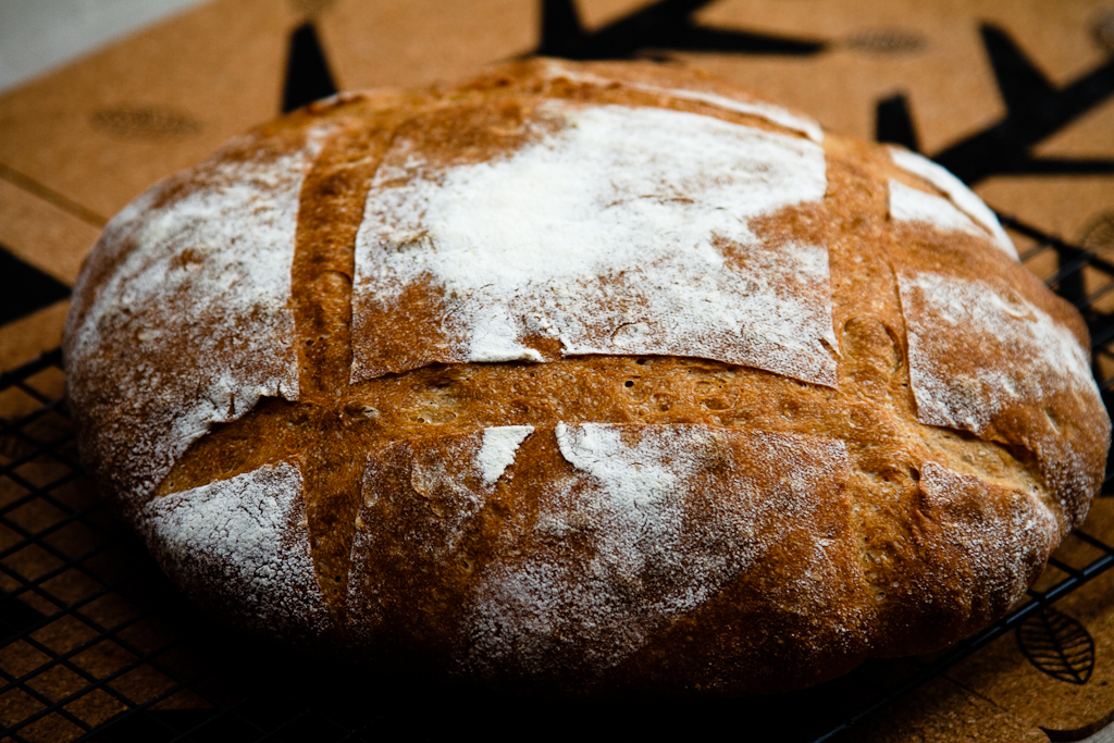 Bretoņu maize (Pain de Breton) krāsnī