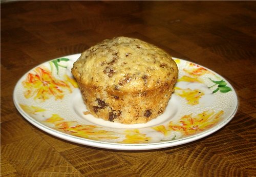 Muffins med sjokolade og bær