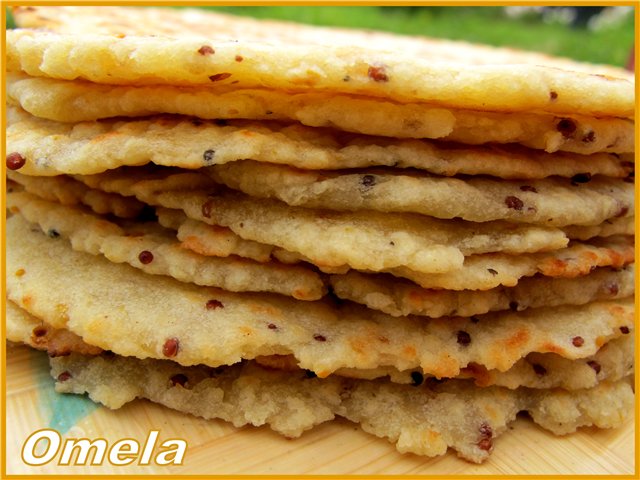 Sinepju tortilla ar ķiploku