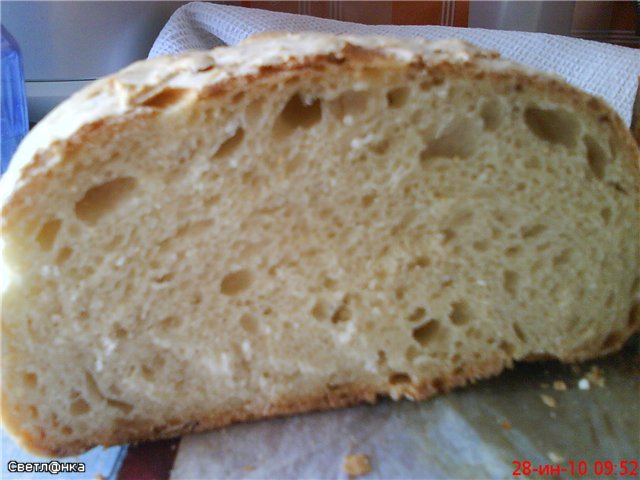 Roti Itali (Ann Thibeault) di dalam ketuhar