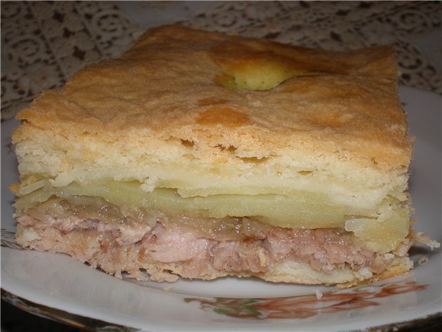 Garšīgs gaļas pīrāgs