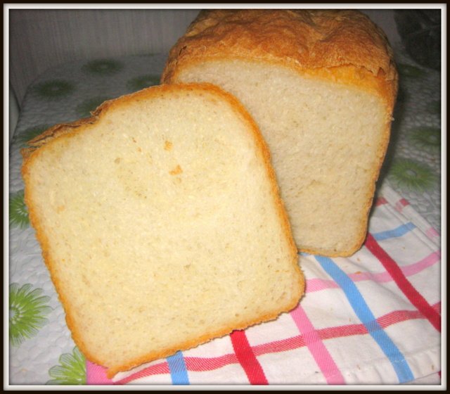 French bread in a bread maker