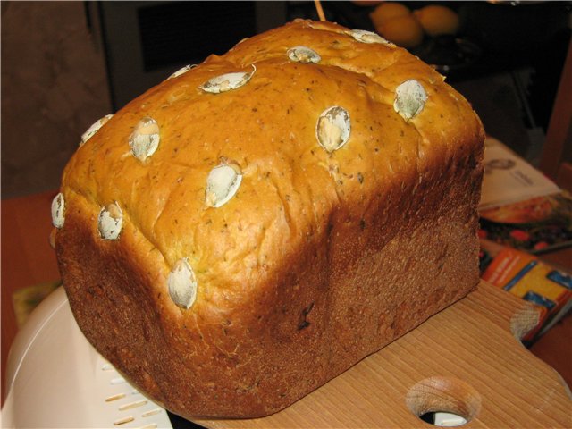 Pumpkin Herb Bread (Máy làm bánh mì)