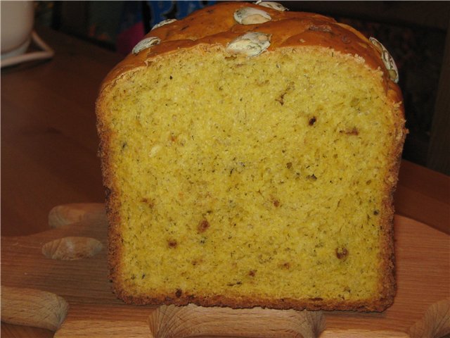 Pumpkin Herb Bread (Máy làm bánh mì)