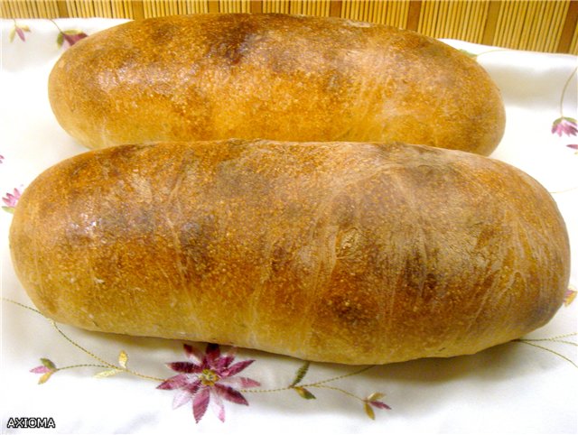 Roti Itali (Ann Thibeault) di dalam ketuhar