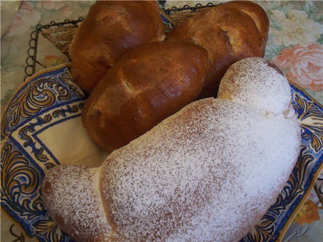 Brød, baguetter, rundstykker, bagels "Makovushki"