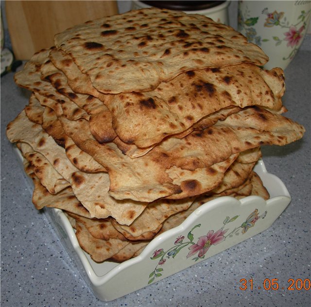 Indiešu svaigi chapatis