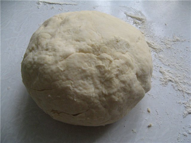 Homemade dough for khachapuri, pizza, meat pies