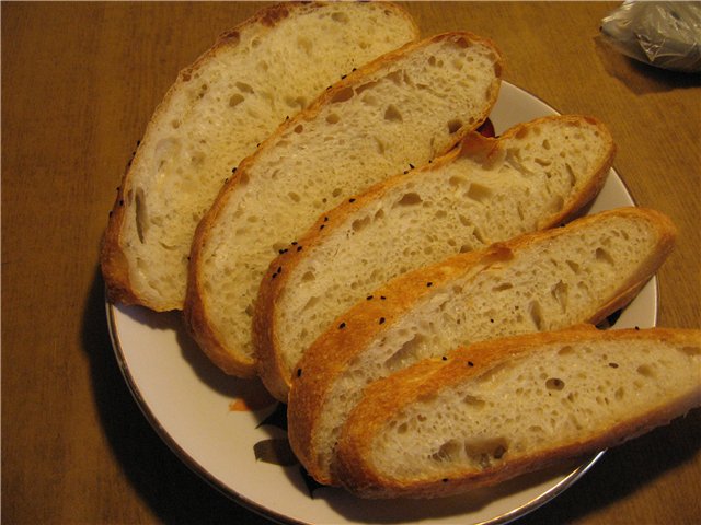 Roti Itali (Ann Thibeault) di dalam ketuhar