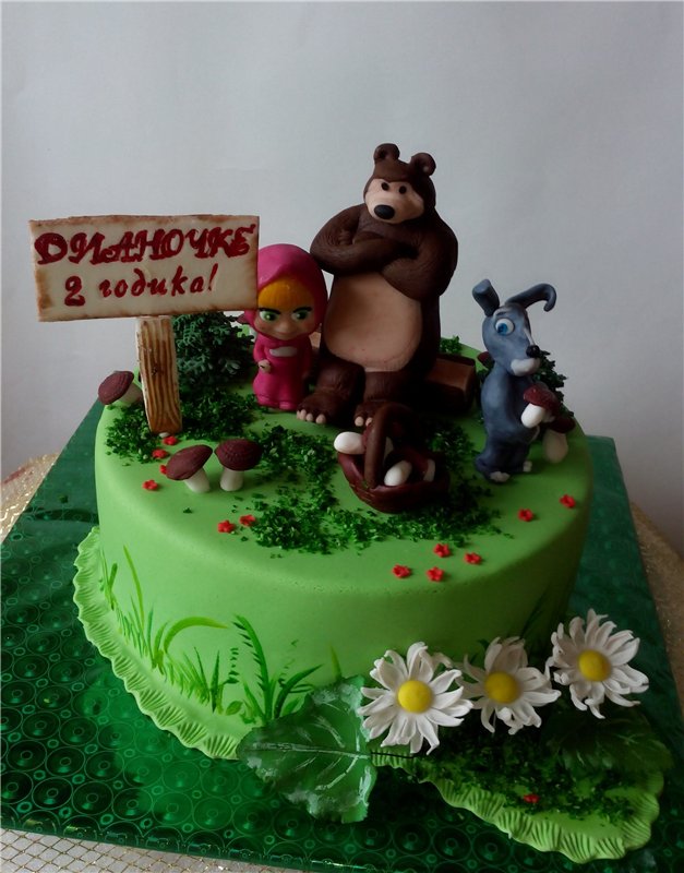 Bánh dựa trên phim hoạt hình Masha and the Bear