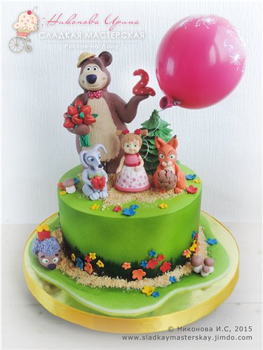 Bánh dựa trên phim hoạt hình Masha and the Bear