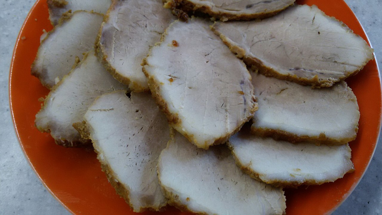 Instant boiled pork (in the microwave)