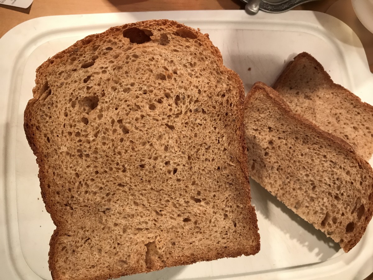 Wheat-rye bread with whole grain flour Peasant