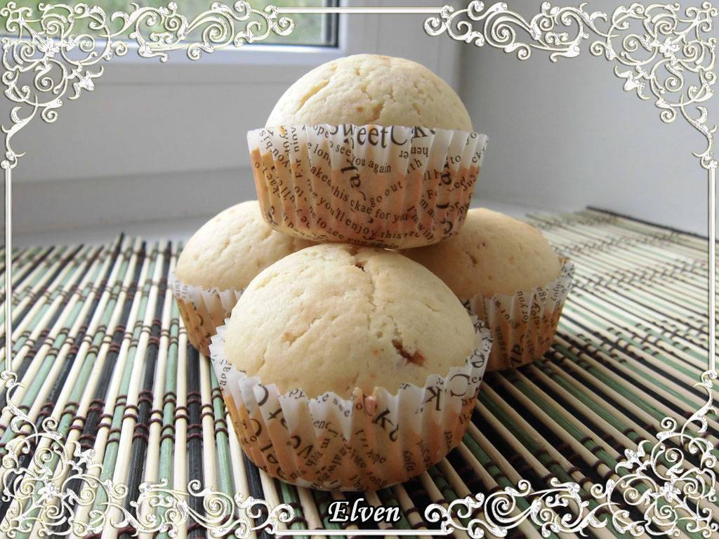 Kokt kondensert melk muffins