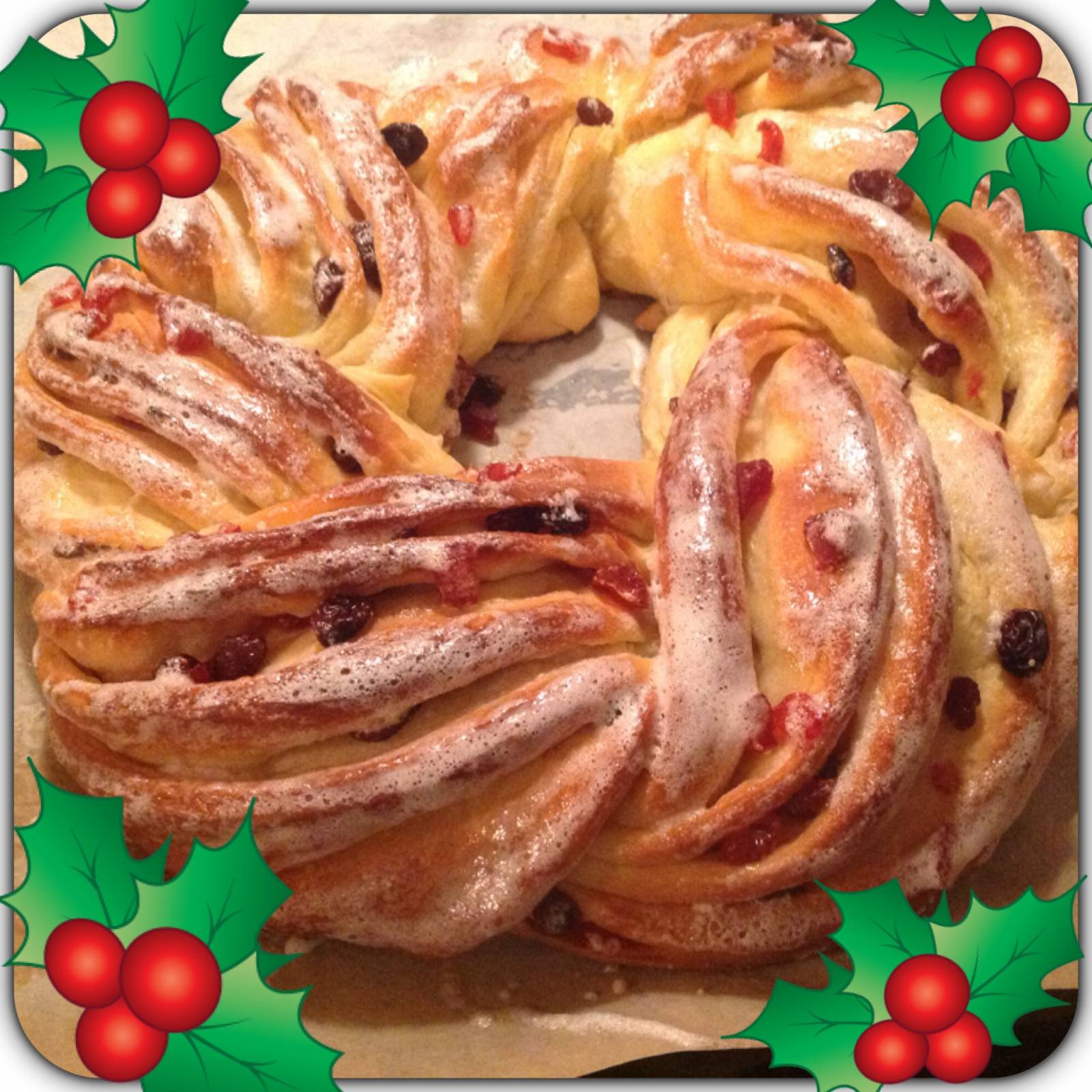 Christmas wreath Angelica from the sisters Simili (Torta "Angelica" di Sorelle Simili)