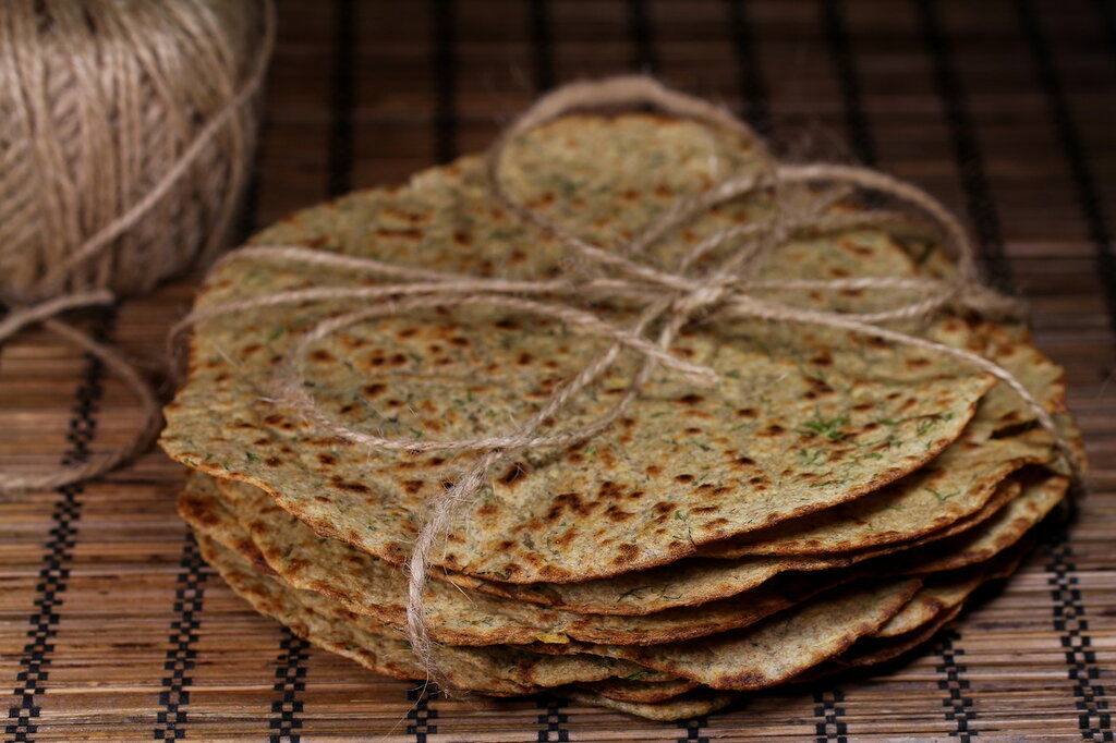 Bánh Tortillas nguyên hạt không có thì là