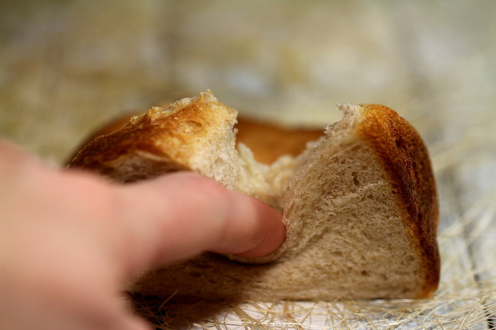 Hvetebrød med ikke silet myse